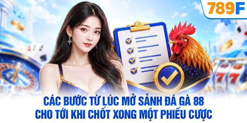 Các bước từ lúc mở sảnh đá gà 88 cho tới khi chốt xong một phiếu cược